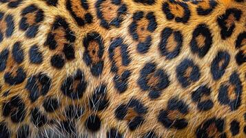 AI generated Close Up of Leopard Skin photo