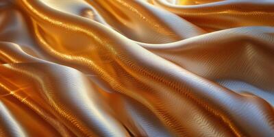 AI generated Close Up View of Wavy Fabric photo