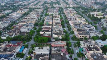 oben Aussicht von Verteidigung Gehäuse Gesellschaft von lahore Pakistan auf Juli 22, 2023 video