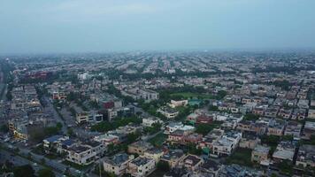 Top view of Defence Housing Society of Lahore Pakistan on July 22, 2023 video