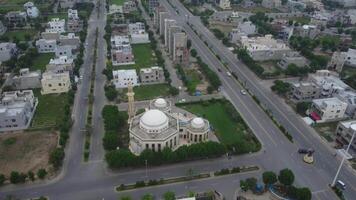 Main road crossing the residential area of Defence Housing Society Lahore Pakistan on July 22, 2023 video