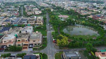 Top view of Defence Housing Society of Lahore Pakistan on July 22, 2023 video