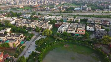 Top view of Defence Housing Society of Lahore Pakistan on July 22, 2023 video