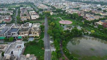 Top view of Defence Housing Society of Lahore Pakistan on July 22, 2023 video