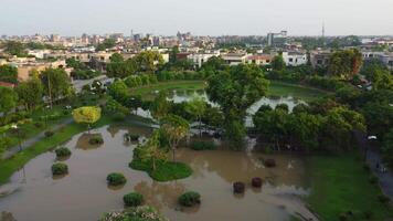 Top view of Defence Housing Society of Lahore Pakistan on July 22, 2023 video