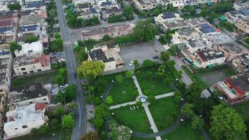 topp se av försvar hus samhälle av lahore pakistan på juli 22, 2023 video