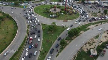 oben Aussicht von Verteidigung Gehäuse Gesellschaft von lahore Pakistan auf Juli 22, 2023 video