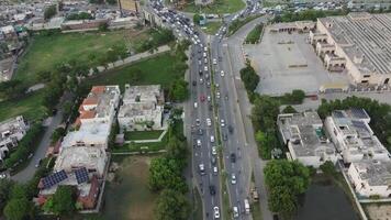 Beautiful residential areas in Lahore with drone on November 18, 2023 video