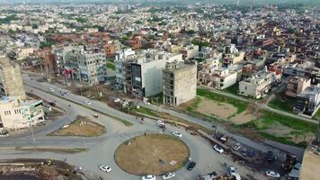 parte superior ver de lahore ciudad de Punjab Pakistán en noviembre 18, 2023 video