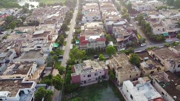 Top view of Lahore City of Punjab Pakistan on November 18, 2023 video