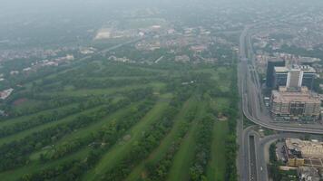 Beautiful residential areas in Lahore with drone on November 18, 2023 video