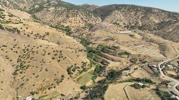 Aerial View of Beautiful Landscape and Hills at Kurdistan, Iraq. August 3rd, 2023 video