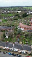 High Angle Footage of Central St Albans City of England United Kingdom. March 16th, 2024 video