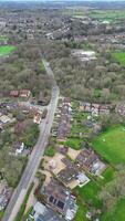 aérien métrage de central st albans ville de Angleterre uni Royaume. Mars 16e, 2024 video