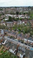 hög vinkel antal fot av central st albaner stad av England förenad rike. Mars 16:e, 2024 video