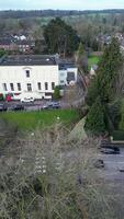 Aerial Footage of Central St Albans City of England United Kingdom. March 16th, 2024 video