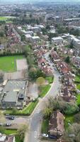 Aerial Footage of Central St Albans City of England United Kingdom. March 16th, 2024 video