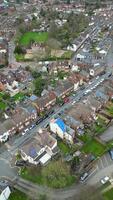 alto ángulo imágenes de central S t albanes ciudad de Inglaterra unido Reino. marzo 16, 2024 video