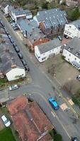 haute angle métrage de central st albans ville de Angleterre uni Royaume. Mars 16e, 2024 video