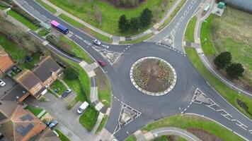 central hattfält stad och stadens centrum av hertfordshire, England, förenad rike. Mars 9:e, 2024 video