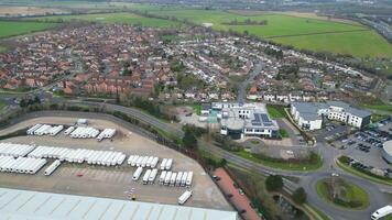 central Hatfield cidade e centro da cidade do hertfordshire, Inglaterra, Unidos reino. marcha 9º, 2024 video