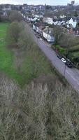 Aerial View of Countryside Landscape at St Albans City of England UK video