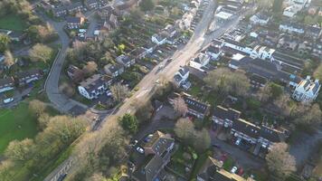 High Angle Footage of Central Saint Albans City of England United Kingdom. March 16th, 2024 video