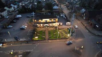 Aerial View of Luton City of England UK During Sunset. March 18th, 2024 video