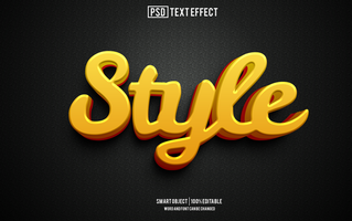 style  text effect, font editable, typography, 3d text psd
