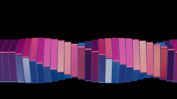 ein DNA Strand ist gemacht oben von viele anders Farben video