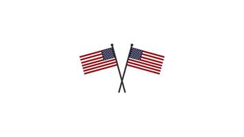 Animated illustration on white background video