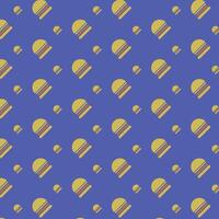 Seamless pattern flat design hamburger. vector