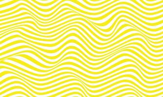 Abstract stripes yellow optical art wave line background. Vector illustration