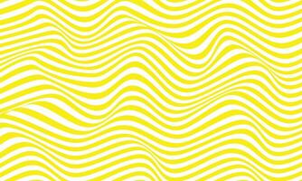 Abstract stripes yellow optical art wave line background. Vector illustration