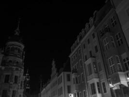 the city of Dresden at night photo