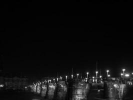 the city of Dresden at night photo