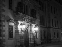 the city of Dresden at night photo