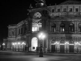 the city of Dresden at night photo