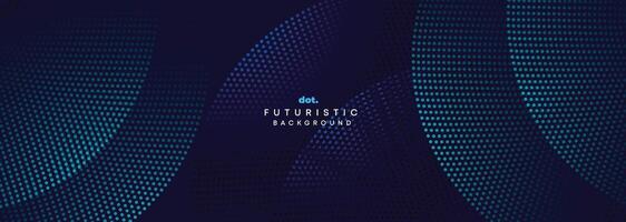 resumen azul, verde degradado círculos fluido punto ondulación partícula geométrico tecnología antecedentes. digital futurista oscuro Armada azul punteado ola. concepto para ciencia, música cubrir, sitio web, encabezamiento vector