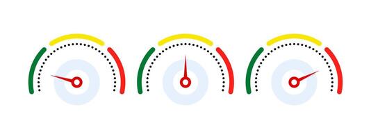 Risk Gauge Scale. Vector image