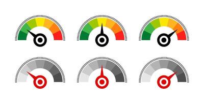 Dashboard Gauge Scale. Vector image