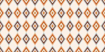 Bohemian earth tone colored style, Abstract geometric seamless pattern square design. Vector illustration