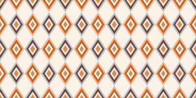 Bohemian earth tone colored style, Abstract geometric seamless pattern square design. Vector illustration