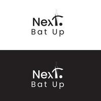 Cricket Bat Logo vector