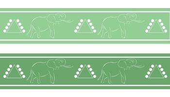 African elephant pattern design. Seamless pattern for wallpaper, print, textile, fabric. vector