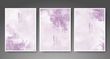 Set of creative hand painted abstract watercolor background. Design for your cover, date, postcard, banner, logo. vector