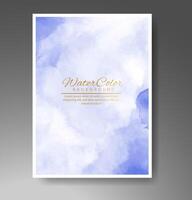 Cover template with watercolor background. Design for your cover, date, postcard, banner, logo. vector