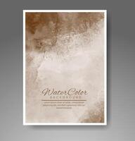 Cover template with watercolor background. Design for your cover, date, postcard, banner, logo. vector