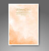 Cover template with watercolor background. Design for your cover, date, postcard, banner, logo. vector