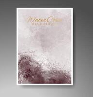 Cover template with watercolor background. Design for your cover, date, postcard, banner, logo. vector